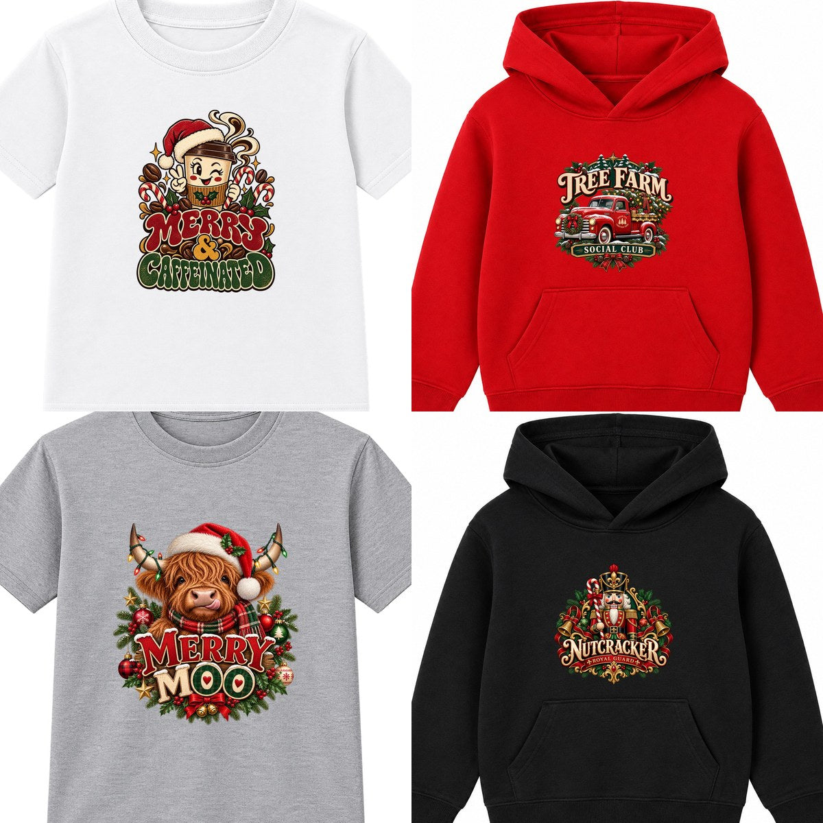 Adult Christmas T-Shirts & Hoodies - Magic Vinyl Prints