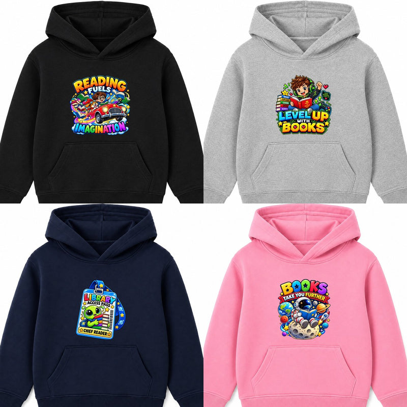 Kids Book Day Hoodies - Magic Vinyl Prints
