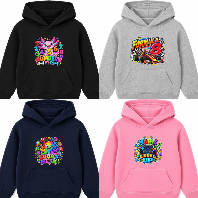 Kids Number Day Hoodies - Magic Vinyl Prints