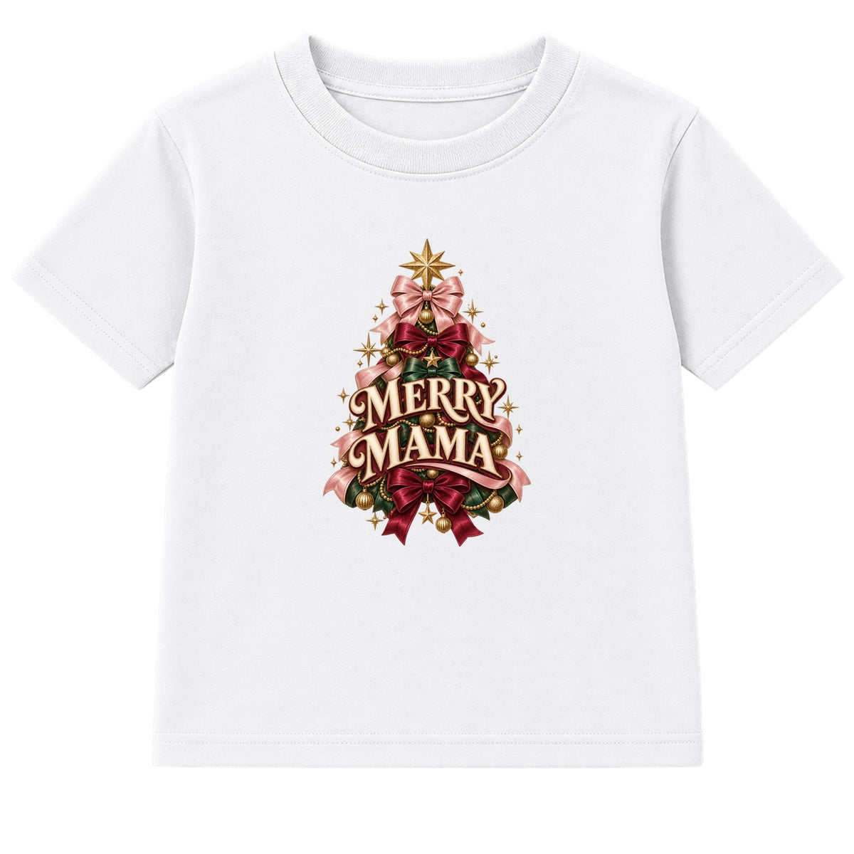 Merry Mama adult Christmas t-shirt - White