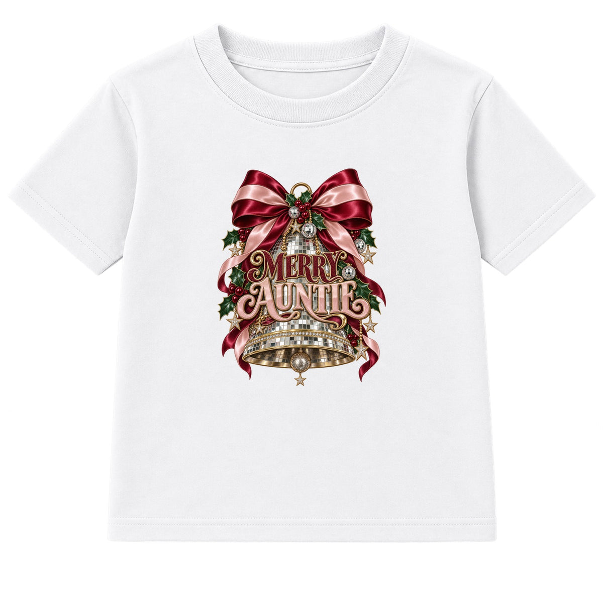 Merry Auntie adult Christmas t-shirt - White