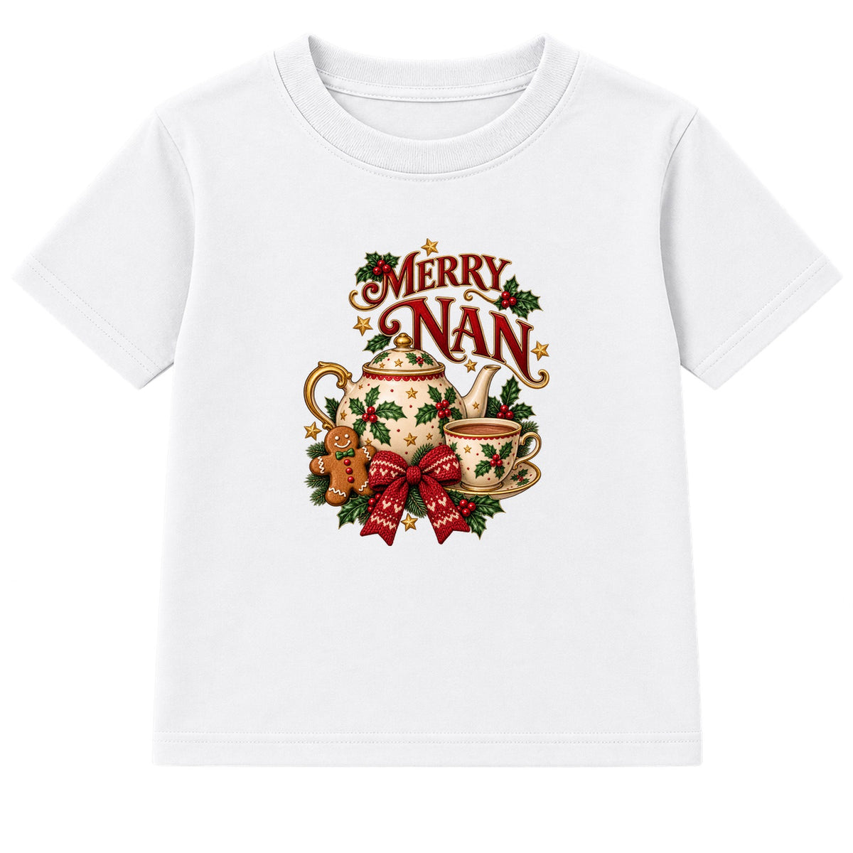 Merry Nan adult Christmas t-shirt - White