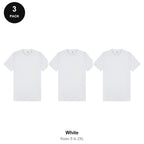 Heavyweight Organic 220gsm T-Shirts 3 Pack - 100% organic cotton 220gsm, Sizes S-2XL - White