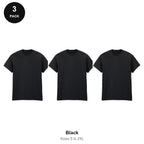Gildan Heavy Cotton T-Shirts 3 Pack - 100% cotton 180gsm, Sizes S-2XL - Black