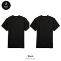 Gildan Hammer 205gsm T-Shirts 2 Pack - 100% ringspun cotton 205gsm, Sizes S-2XL - Black