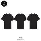 Muscle Tees 3 Pack - 100% combed cotton 180gsm, Sizes S-2XL - Black