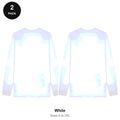 Organic 220gsm Long Sleeve T-Shirts 2 Pack - 100% organic cotton 220gsm, Sizes S-2XL - White