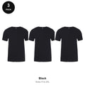 Next Level Cotton T-Shirts 3 Pack - 100% ringspun cotton 145gsm, Sizes S-2XL - Black