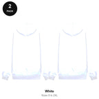 Zip Hoodies 2 Pack - 80% cotton / 20% polyester brushed-back fleece 280gsm, Sizes S-2XL - White