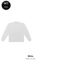 Sweatshirt + Joggers Set - 80% cotton / 20% polyester brushed-back fleece 280gsm, Sizes S-2XL - White