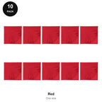 Bandanas 10 Pack - 100% recycled polyester, One Size - Red