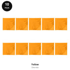 Bandanas 10 Pack - 100% recycled polyester, One Size - Yellow