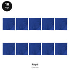 Bandanas 10 Pack - 100% recycled polyester, One Size - Royal