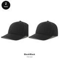 Sandwich Peak Caps 2 Pack - Cotton twill, One Size - Black/Black