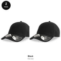 Organic Cotton Dad Caps 2 Pack - Cotton, One Size - Black