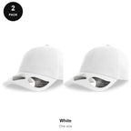 Organic Cotton Dad Caps 2 Pack - Cotton, One Size - White