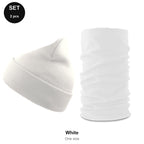 Winter Set - 100% recycled polyester knit, One Size - White