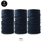 Neck Warmers 3 Pack - 100% recycled polyester, One Size - Navy