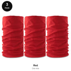 Neck Warmers 3 Pack - 100% recycled polyester, One Size - Red