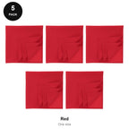 Bandanas 5 Pack - 100% recycled polyester, One Size - Red