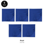 Bandanas 5 Pack - 100% recycled polyester, One Size - Royal