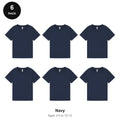 Kids Plain T-Shirts 6 Pack - 100% ringspun cotton 150gsm, Ages 3-13, School & PE - Navy