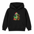 Dino Decorator kids Christmas hoodie - Black