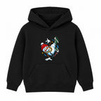 Breakdancing Snowman adult Christmas hoodie - Black