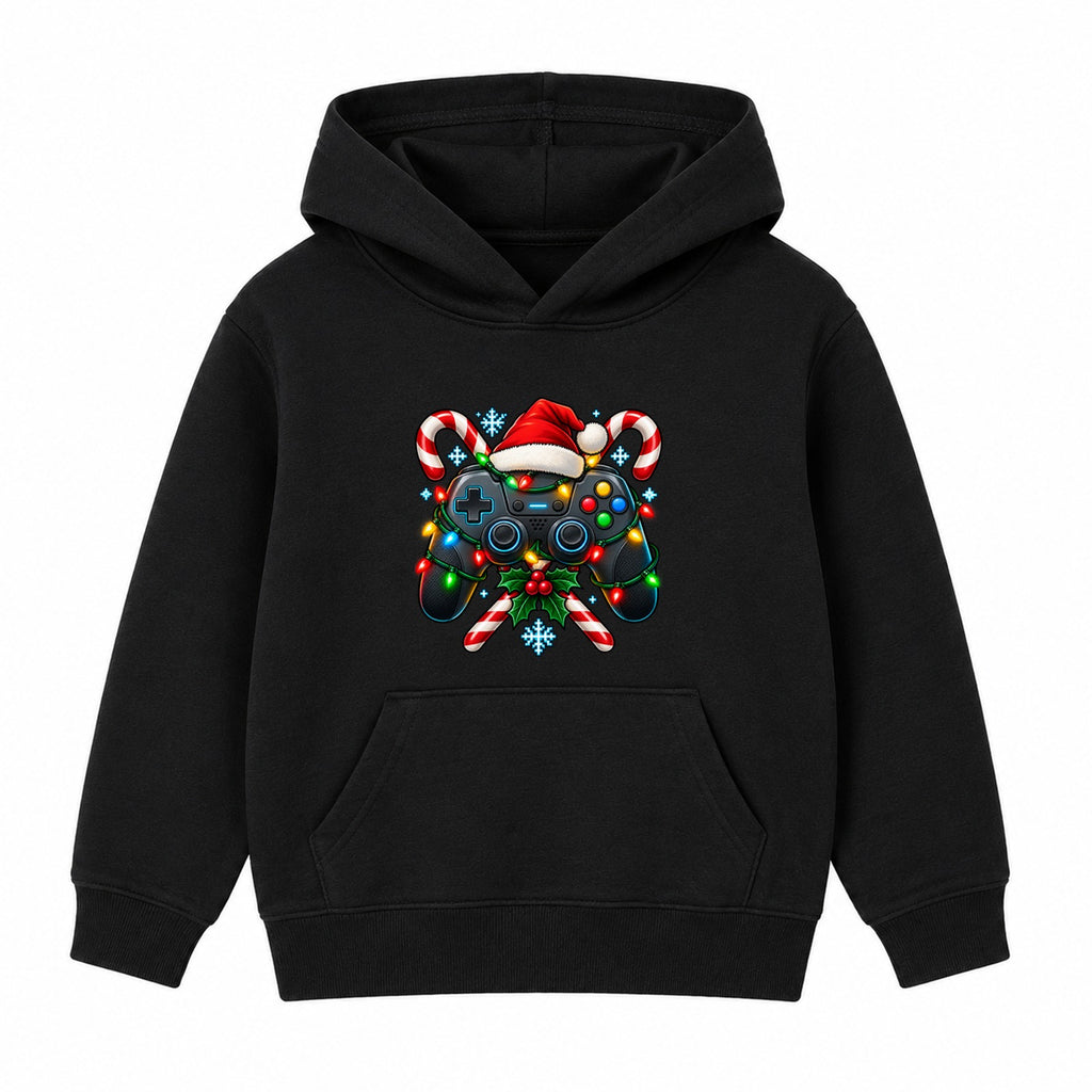 Christmas Game Controller adult Christmas hoodie - Black