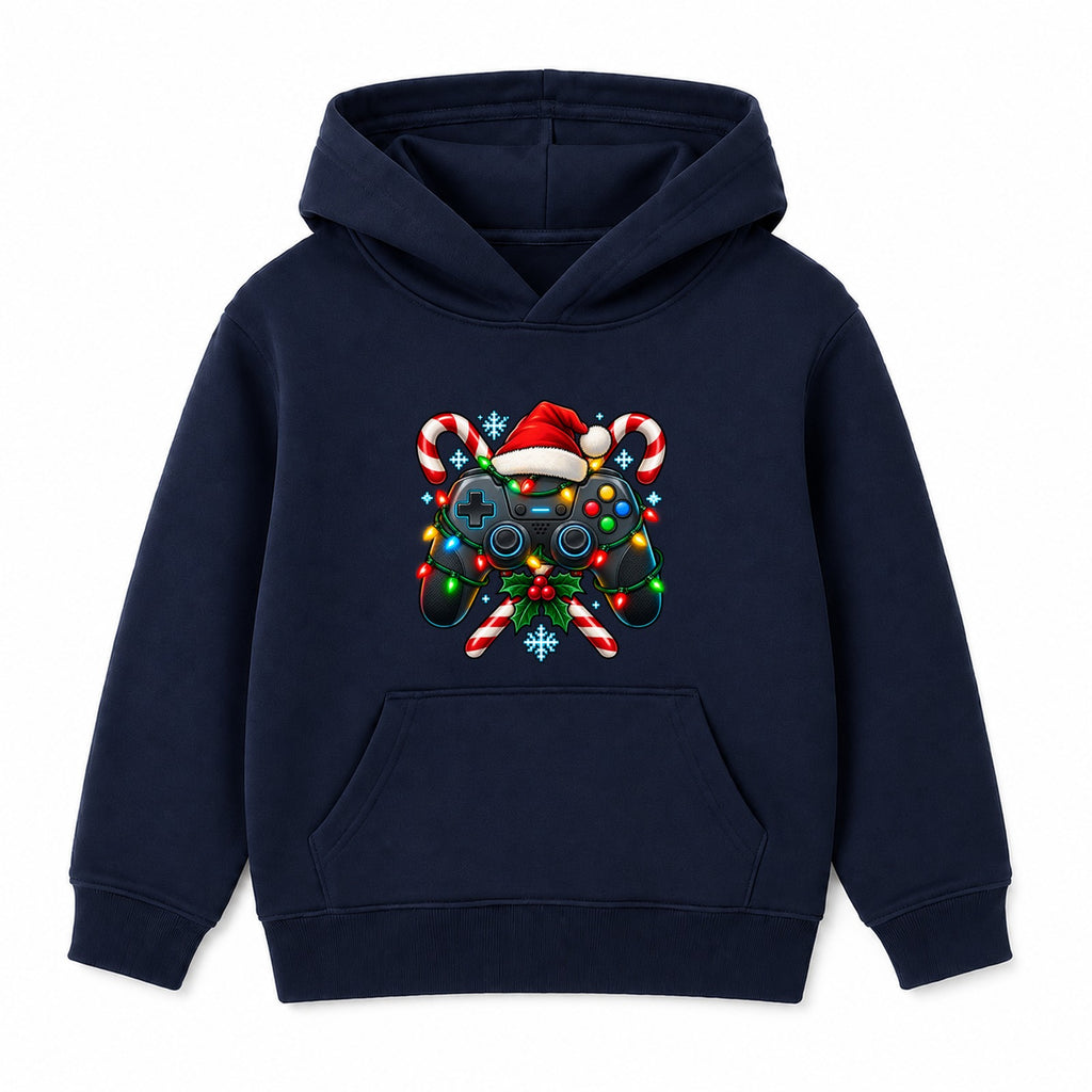 Christmas Game Controller adult Christmas hoodie - Navy