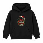 Resting Festive Face adult Christmas hoodie - Black