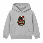 Resting Festive Face adult Christmas hoodie - Heather Grey