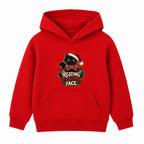 Resting Festive Face adult Christmas hoodie - Red