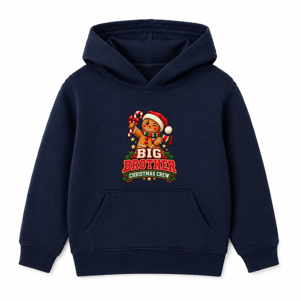 Big Brother Christmas Crew kids Christmas hoodie - Navy