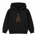 Art Deco Tree adult Christmas hoodie - Black