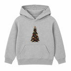 Art Deco Tree adult Christmas hoodie - Heather Grey