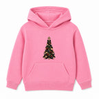 Art Deco Tree adult Christmas hoodie - Pink
