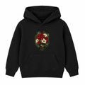Poinsettia Bouquet adult Christmas hoodie - Black