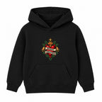 Merry Christmas Heart adult Christmas hoodie - Black