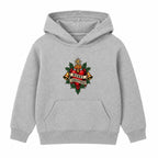 Merry Christmas Heart adult Christmas hoodie - Heather Grey