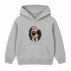 Skeleton Hand Bauble adult Christmas hoodie - Heather Grey