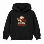 Yeehaw Christmas adult Christmas hoodie - Black