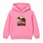 Yeehaw Christmas adult Christmas hoodie - Pink