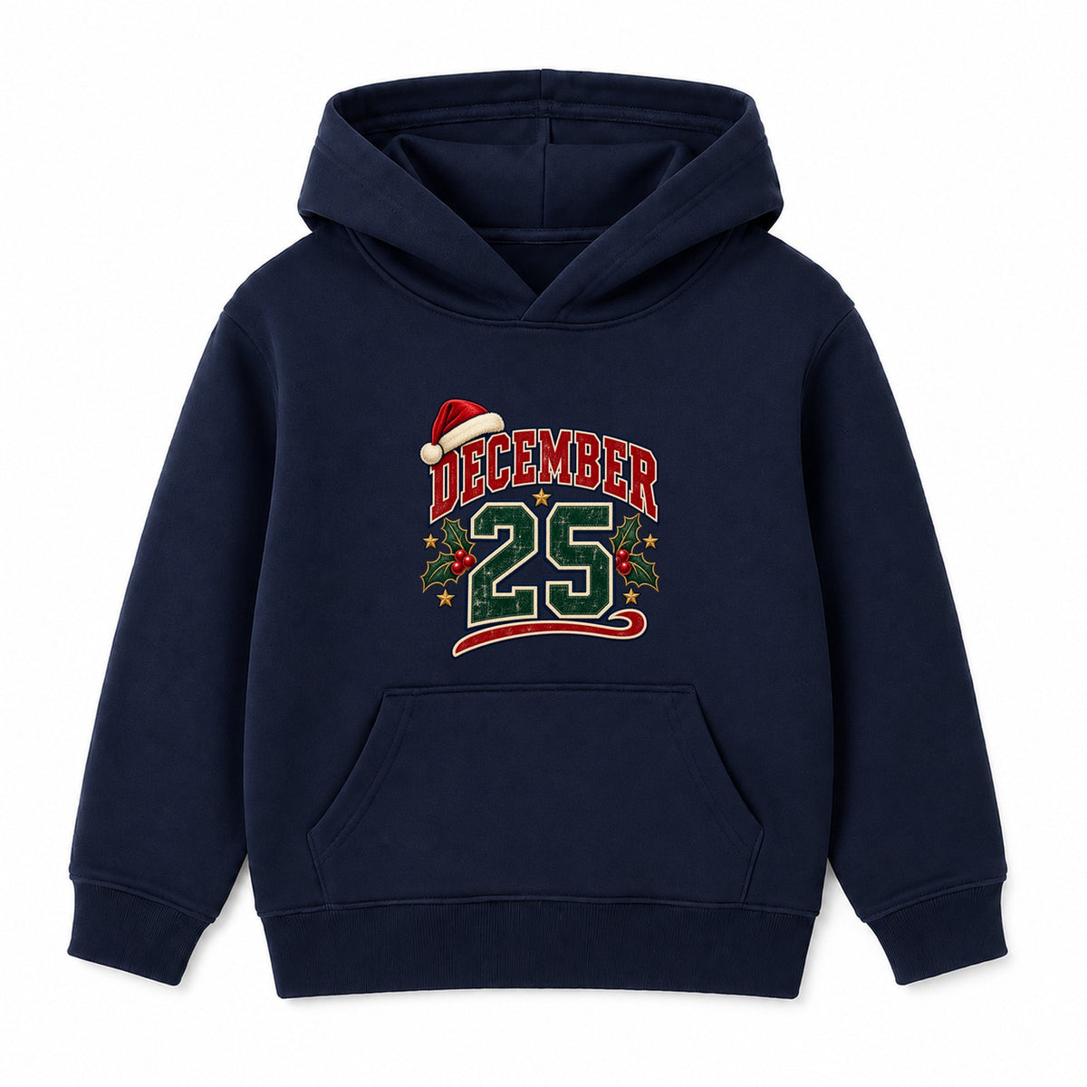December 25 adult Christmas hoodie - Navy