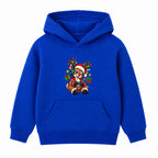 Gamer Reindeer kids Christmas hoodie - Royal Blue