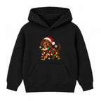 Christmas Dachshund adult Christmas hoodie - Black