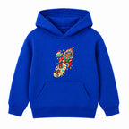 Gingerbread Rocket kids Christmas hoodie - Royal Blue