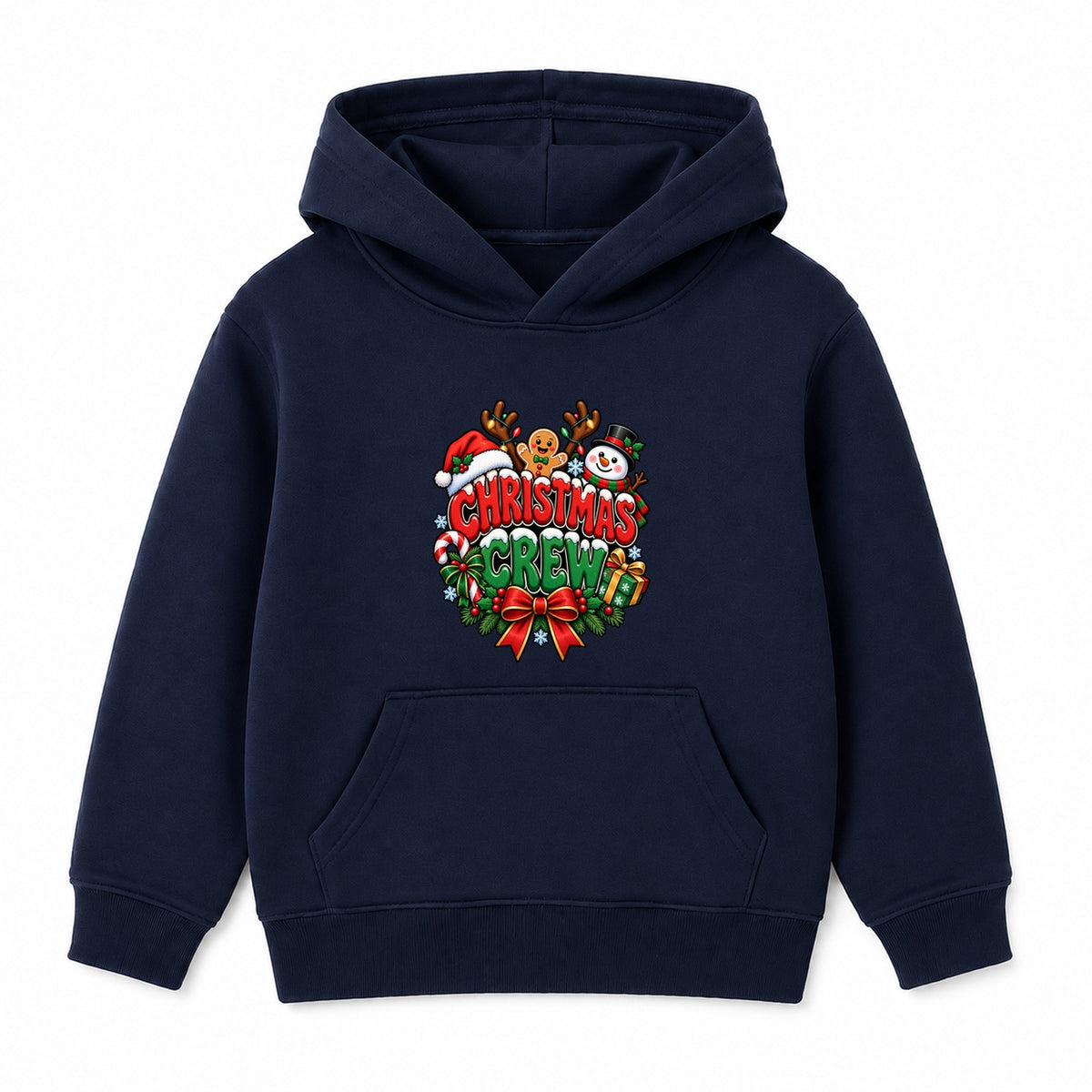 Christmas Crew adult Christmas hoodie - Navy