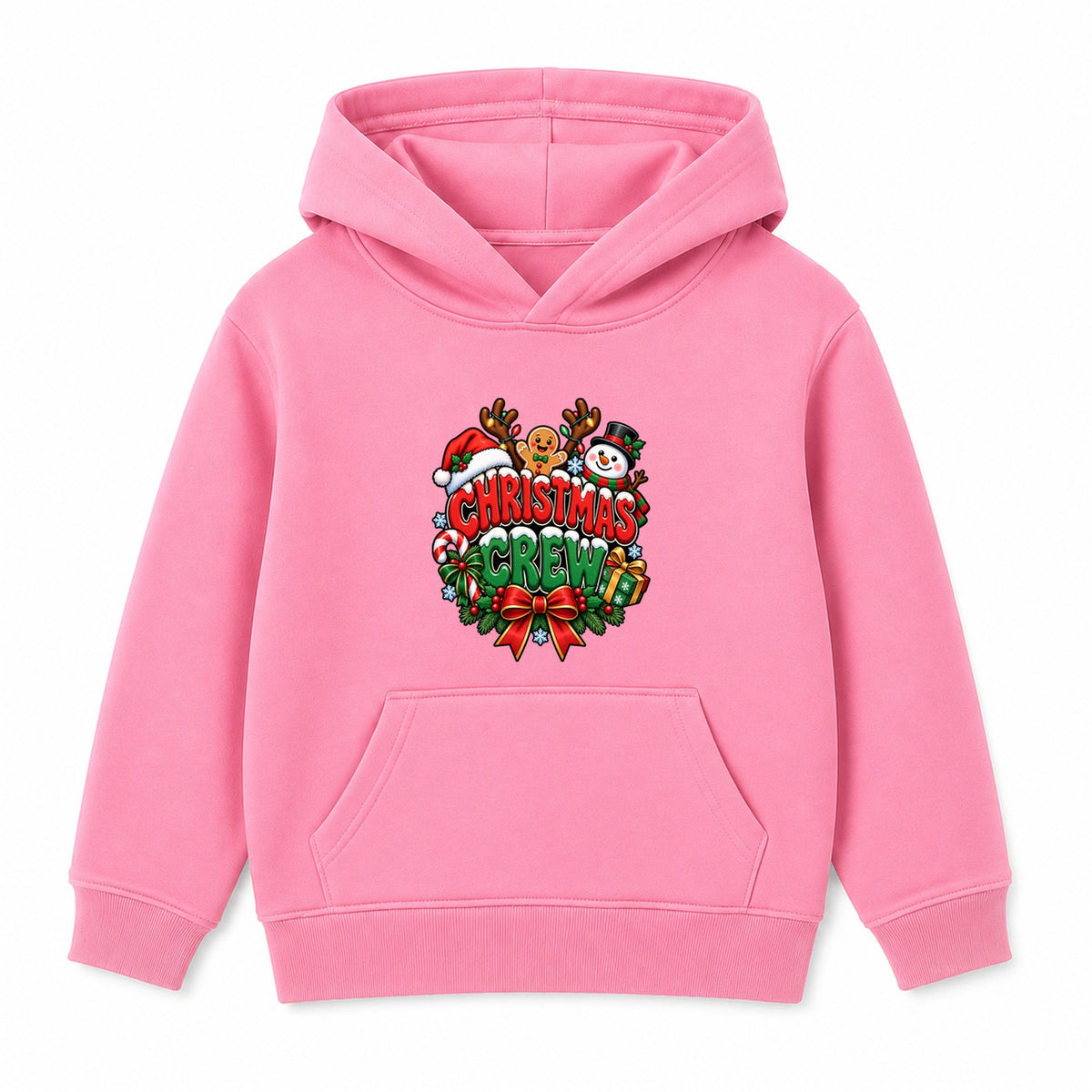 Christmas Crew adult Christmas hoodie - Pink