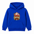 Merry Christmas kids Christmas hoodie - Royal Blue
